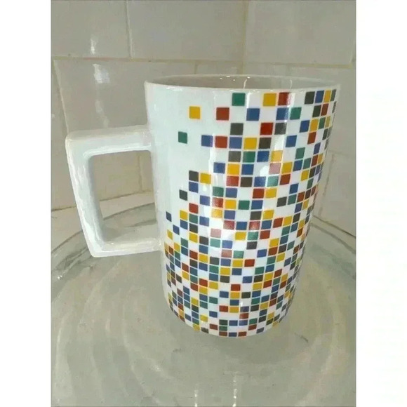 Pixels Logo Google Mug Cup Collectible Coffee Tea VTG Retro Computer Nerd Search - Picture 4 of 10